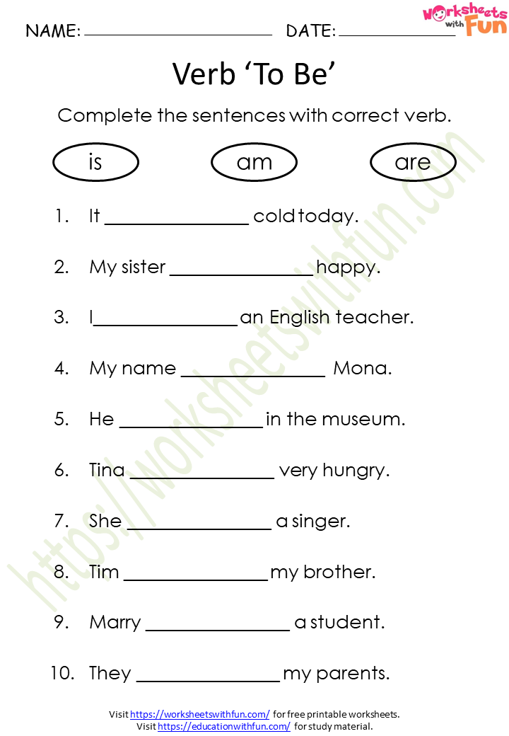 english-class-1-verb-to-be-is-am-are-worksheet-5